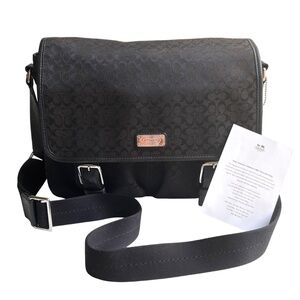 Genuine COACH Signature Messenger Crossbody Bag F 70283